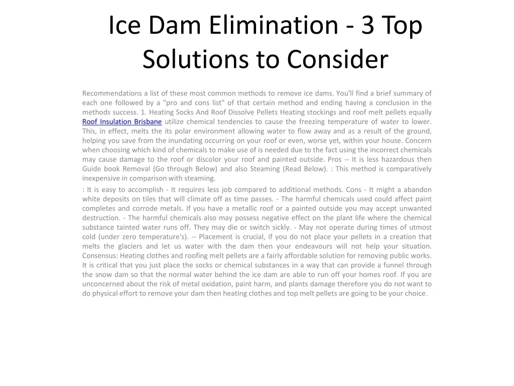 ice dam elimination 3 top solutions to consider