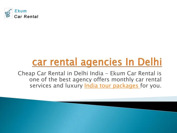 car rental agency in delhi