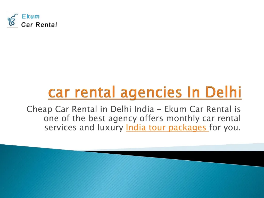 car rental agencies in delhi