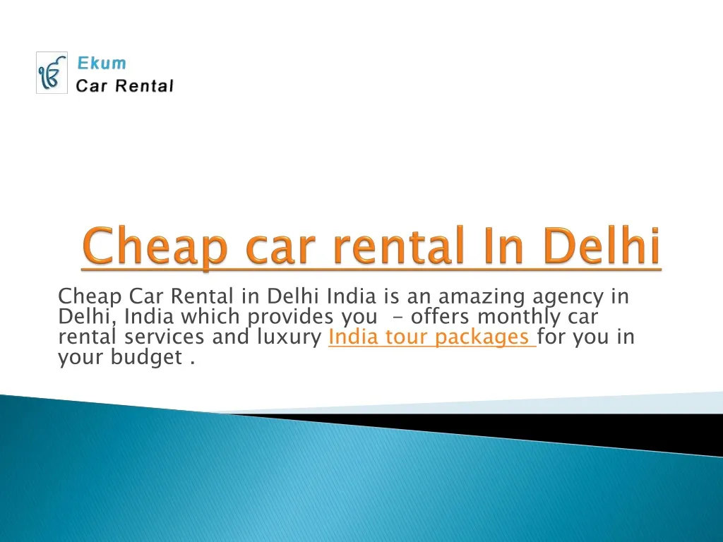 cheap car rental in delhi