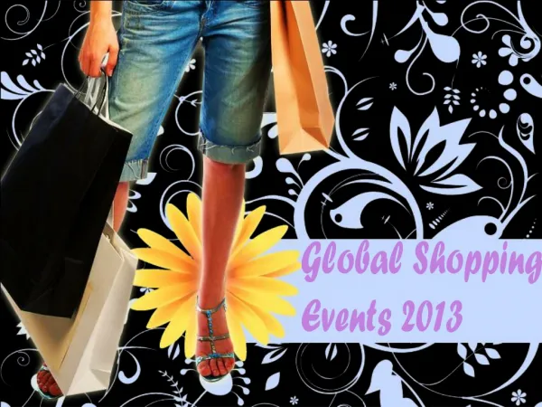 Global Shopping Events 2013