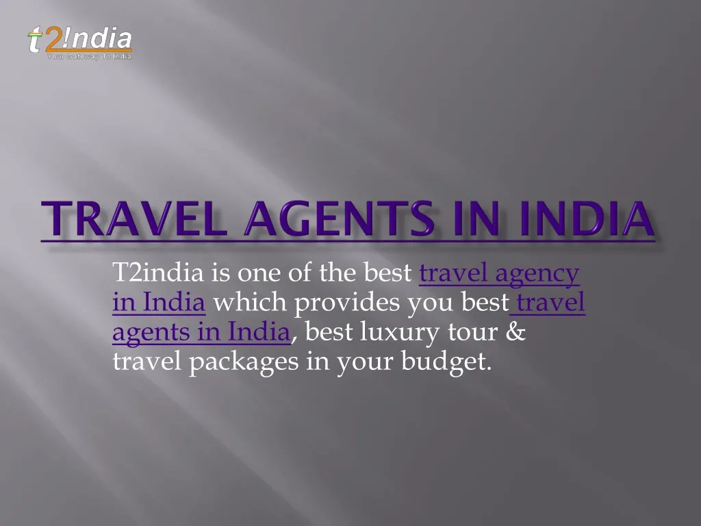 travel agents in india