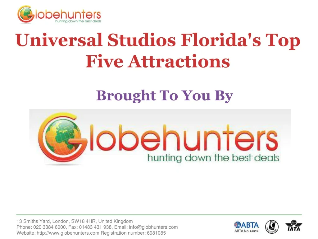universal studios florida s top five attractions