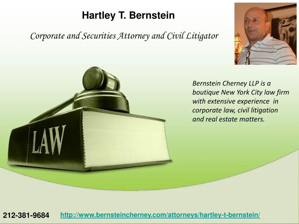 hartley t bernstein corporate and securities
