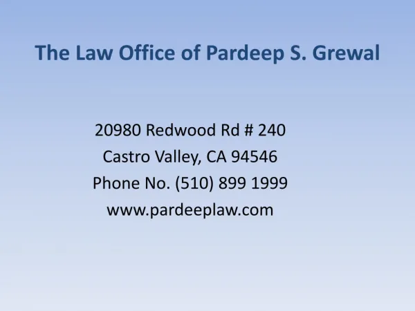 Family Based Immigration Lawyer ( Pardep S. Grewal)