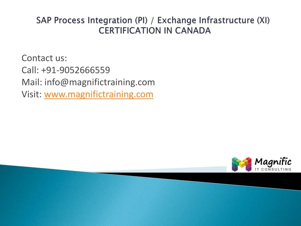 sap process integration pi exchange infrastructure xi certification in canada