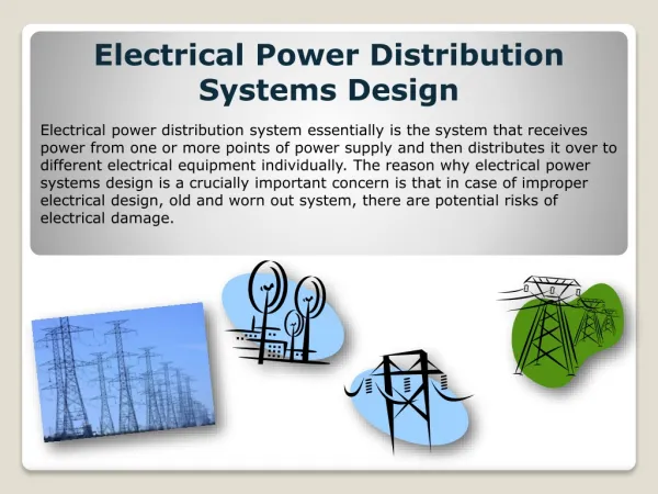 Electrical Power Distribution Systems Design