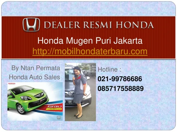 Honda Brio Jakarta 021-99786686