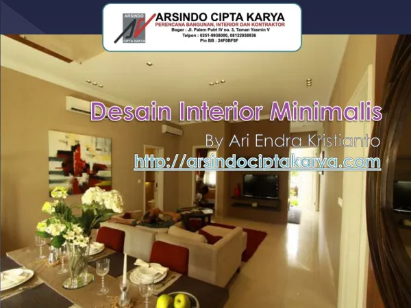 Desain Interior Minimalis By Arsindociptakarya