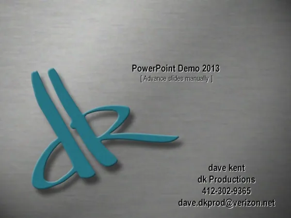 dk PowerPoint demo 2013