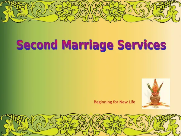 Second Marriage Service | Divorcee Matrimonial | Second Shaa