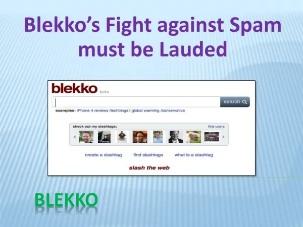Blekko’s Fight against Spam must be Lauded