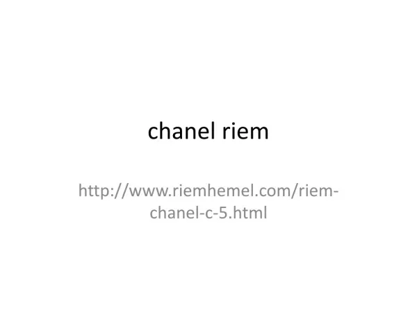 chanel riem