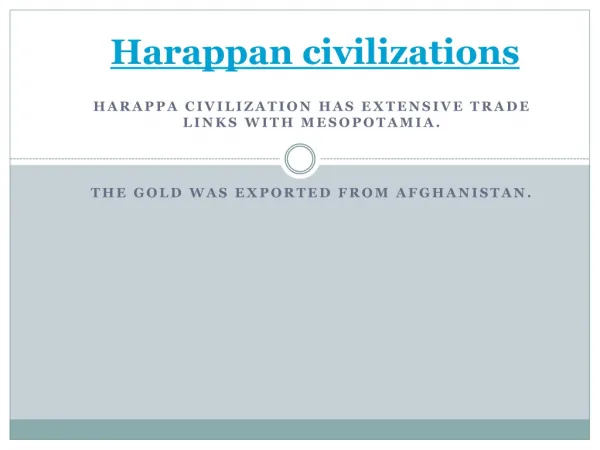 Harappan civilization