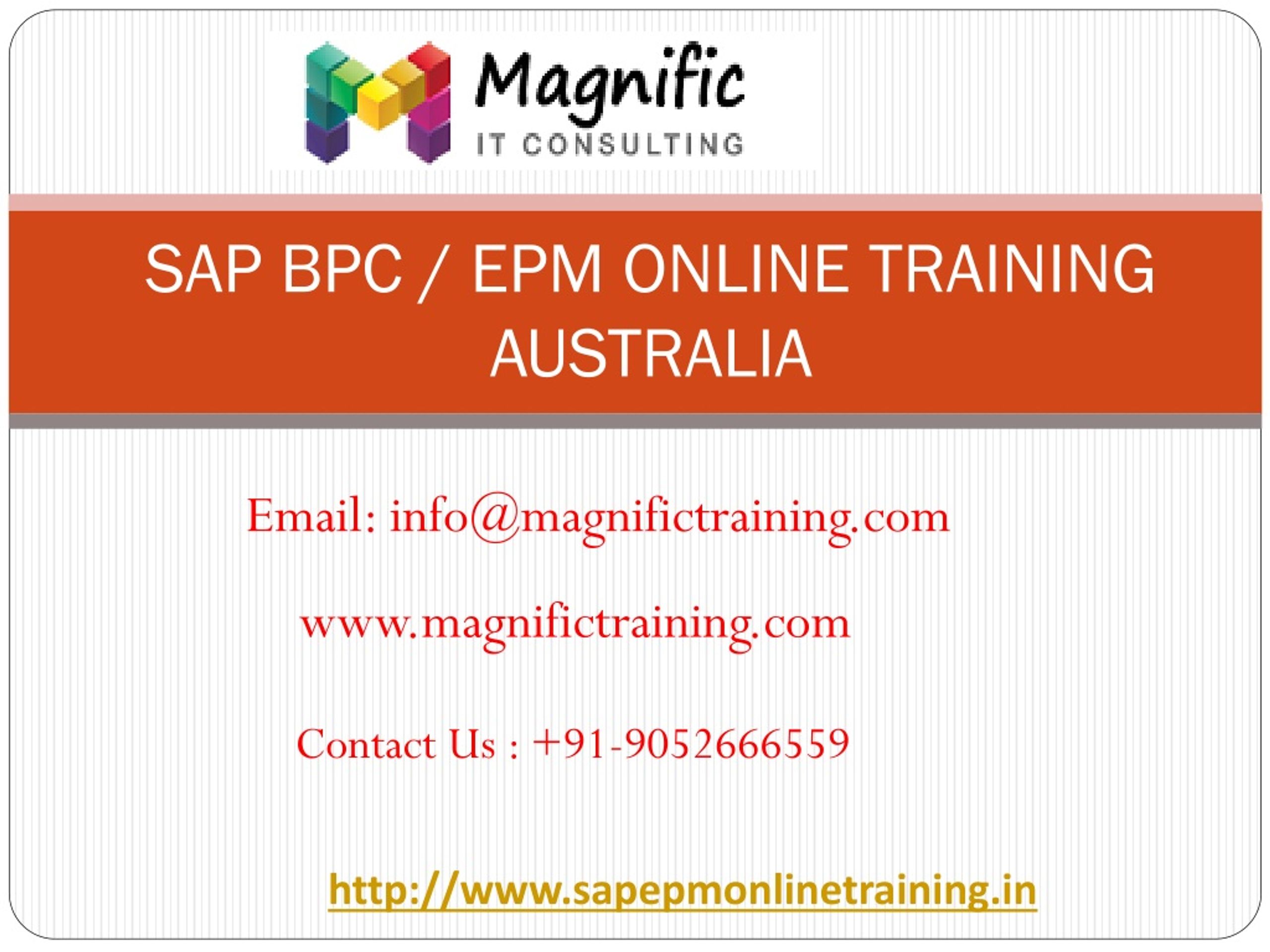 PPT - sap bpc online training australia | magnific training PowerPoint ...