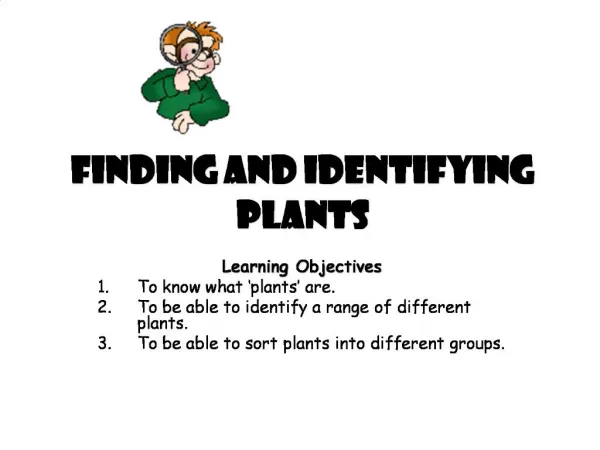 Finding and Identifying Plants