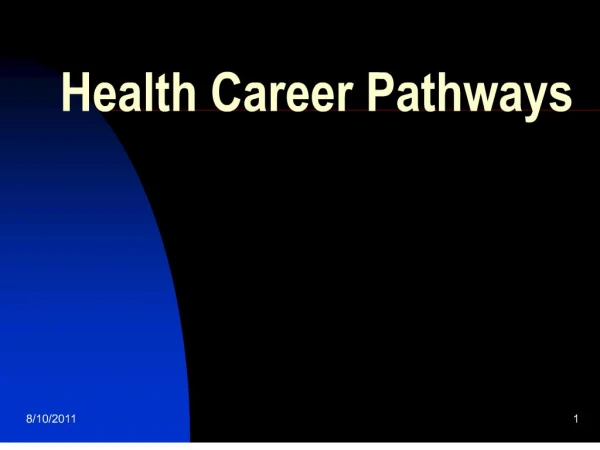 health career pathways