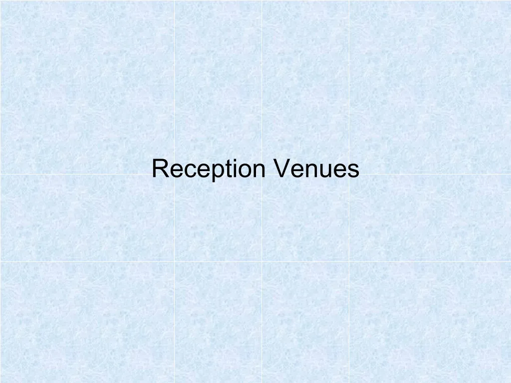 reception venues
