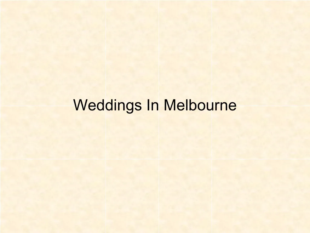 weddings in melbourne