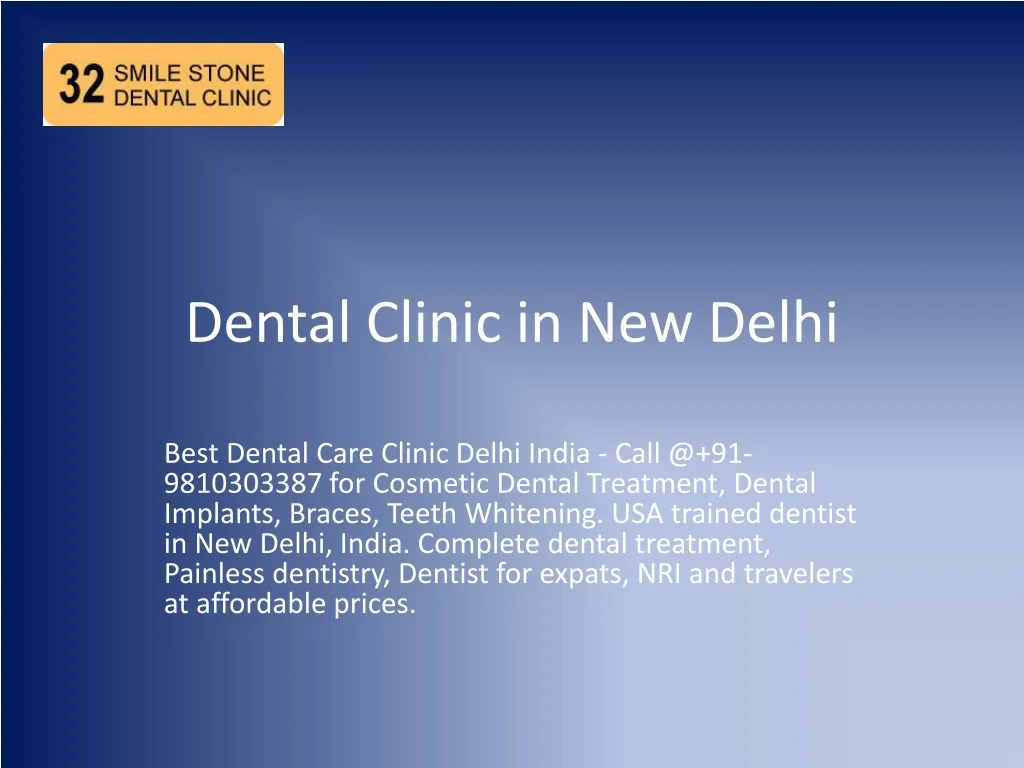 dental clinic in new delhi