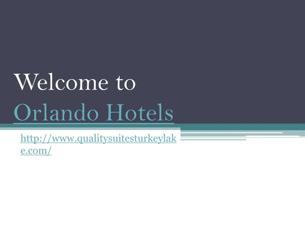 welcome to orlando hotels
