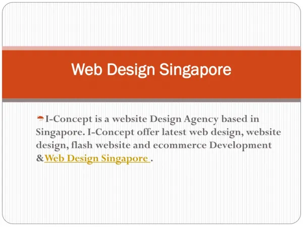 Quality Web Design and eCommerce Development in Singapore