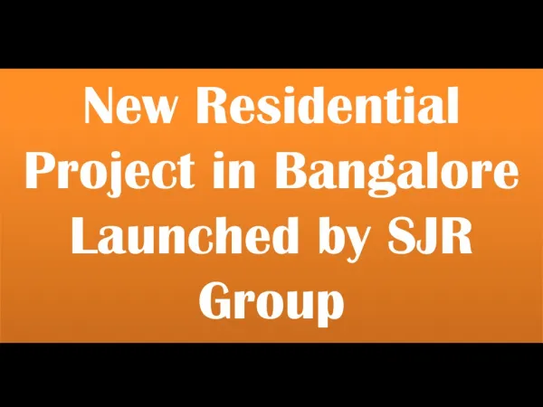 SJR Bren Edgewaters Bangalore Price Plan