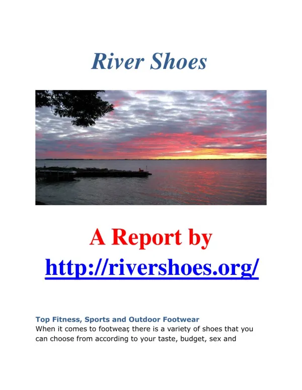 River Shoes