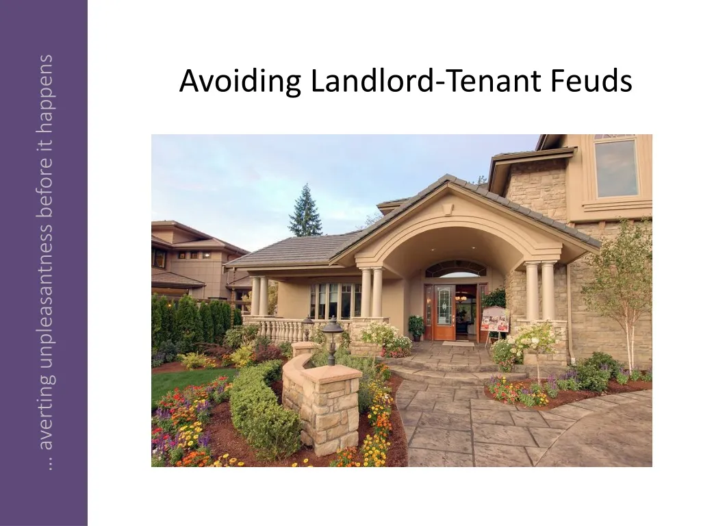 avoiding landlord tenant feuds
