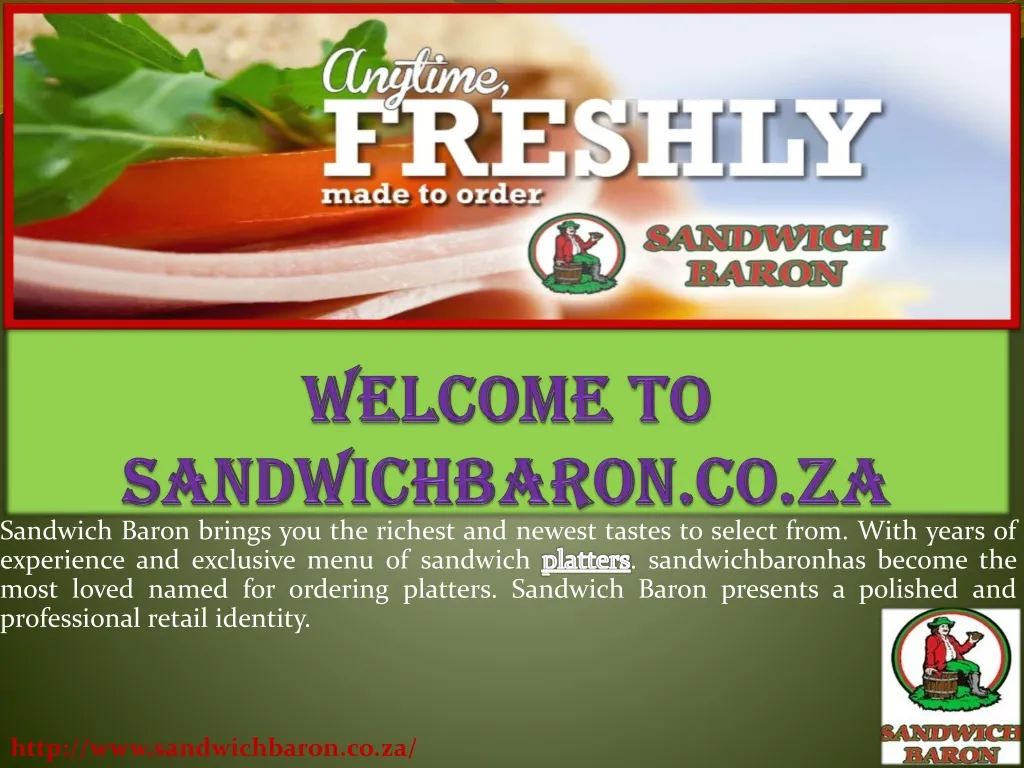 welcome to sandwichbaron co za