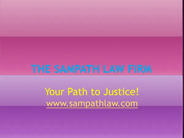 THE SAMPATH LAW FIRM