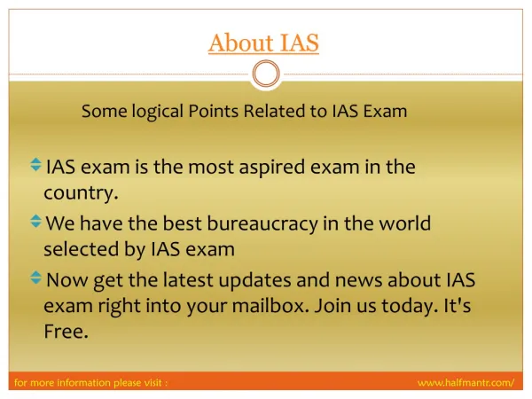 View About IAS