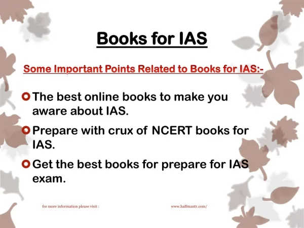 The best guides and books for IAS