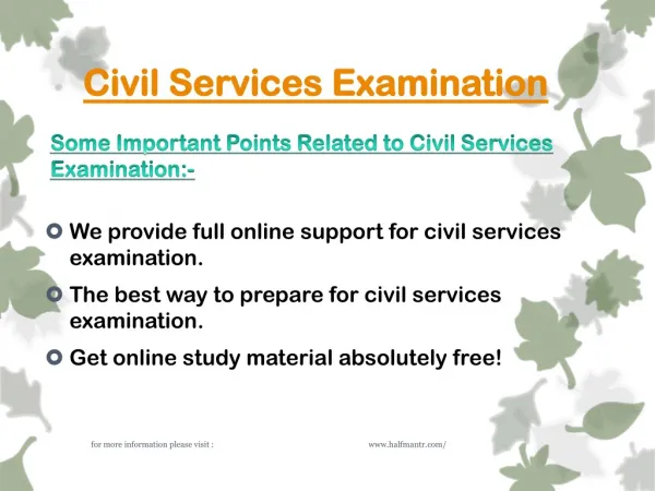 What is important to crack civil services examination?