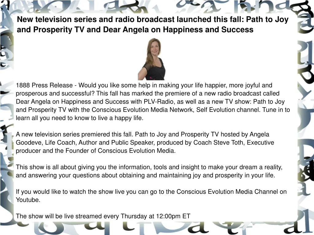 new television series and radio broadcast