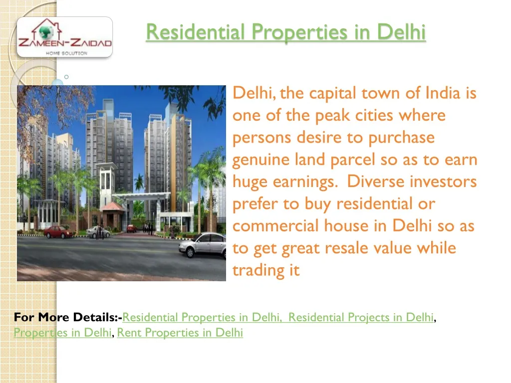 residential properties in delhi