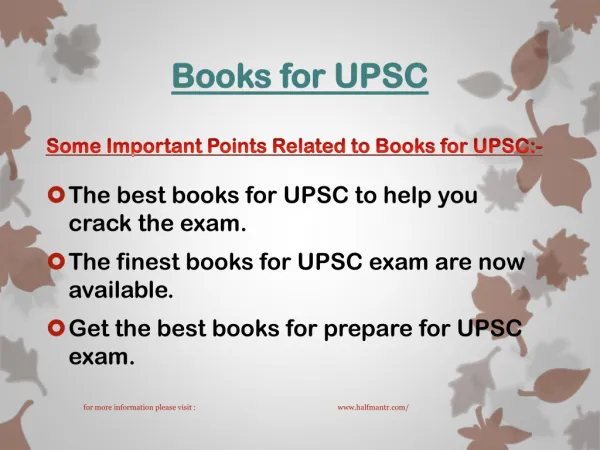 Best Books for UPSC