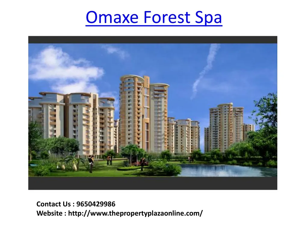 omaxe forest spa