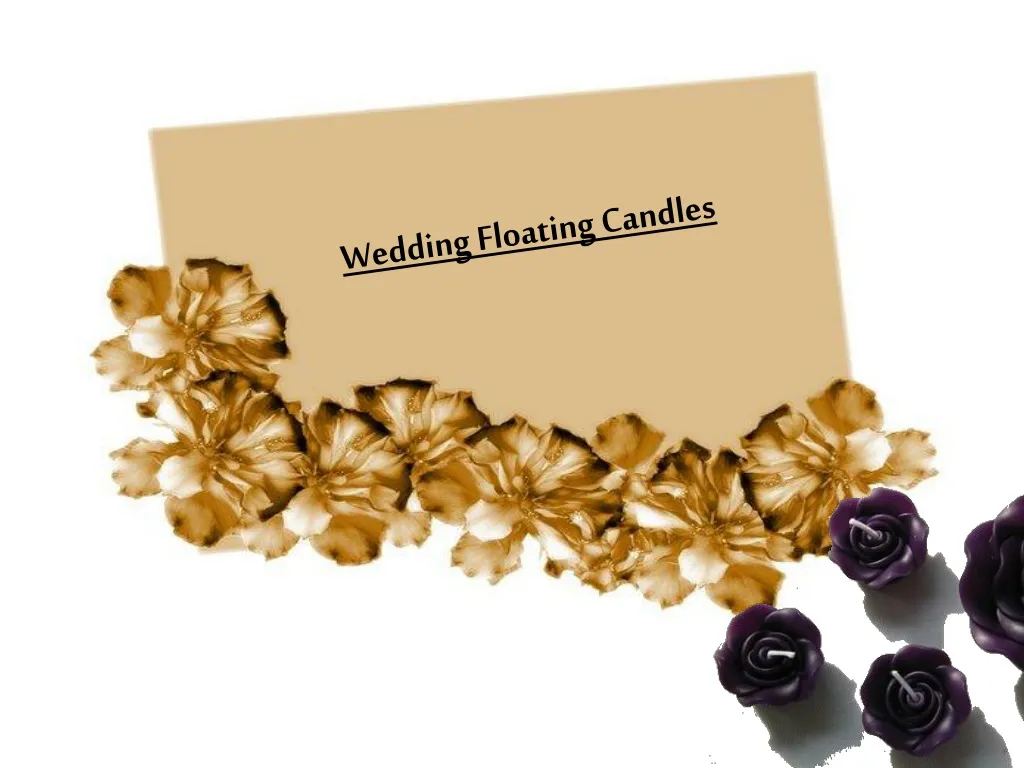 wedding floating candles