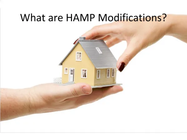 What are HAMP Modifications?