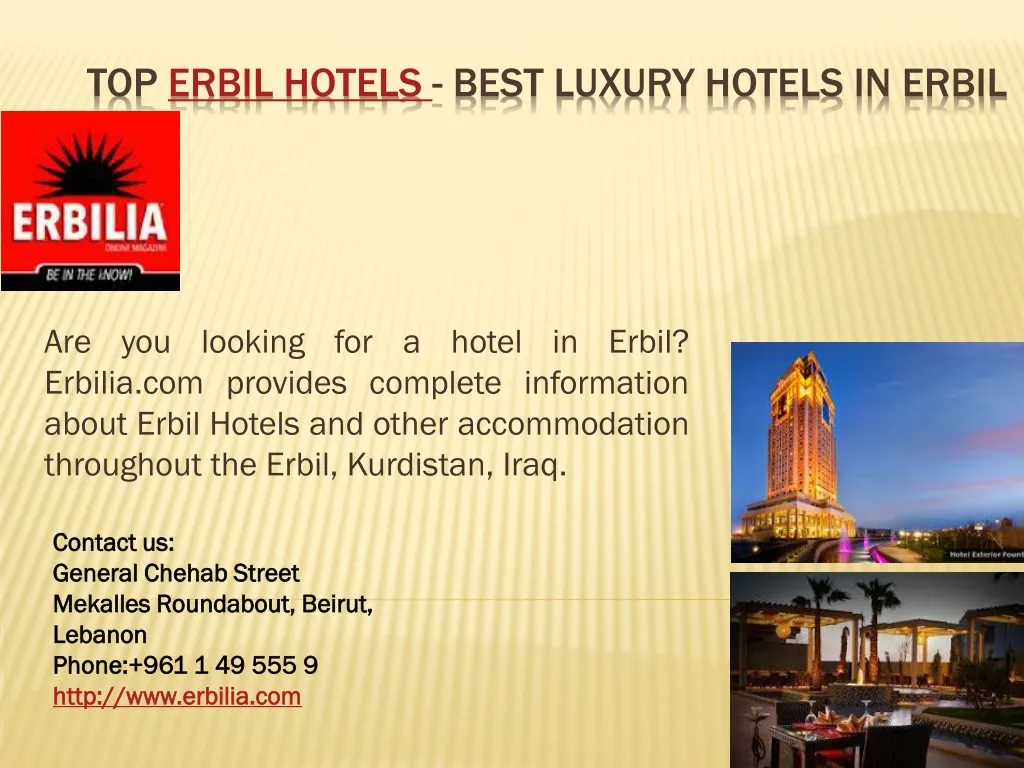top erbil hotels best luxury hotels in erbil