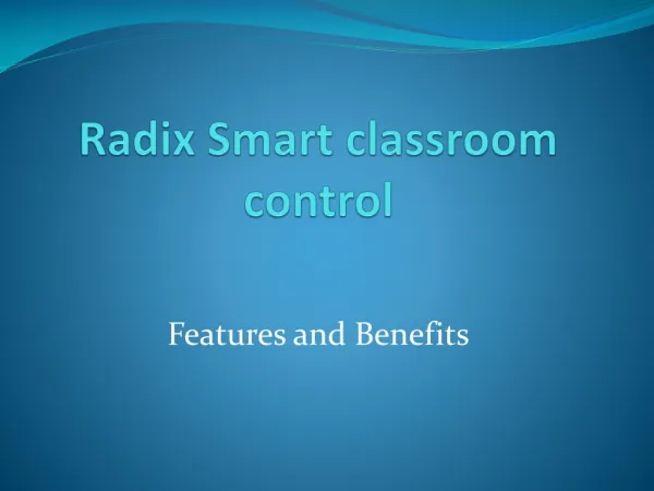 Classroom Management Software-Windows and Android based Devi