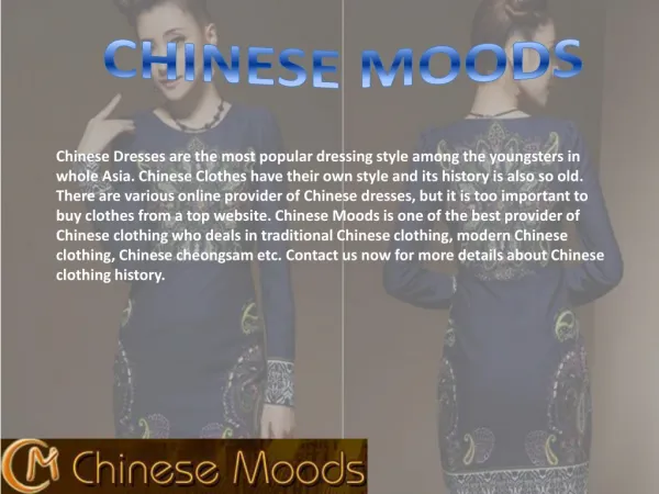 Chinese Clothing, Chinese Dresses