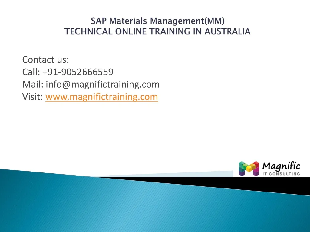 sap materials management mm technical online training in australia