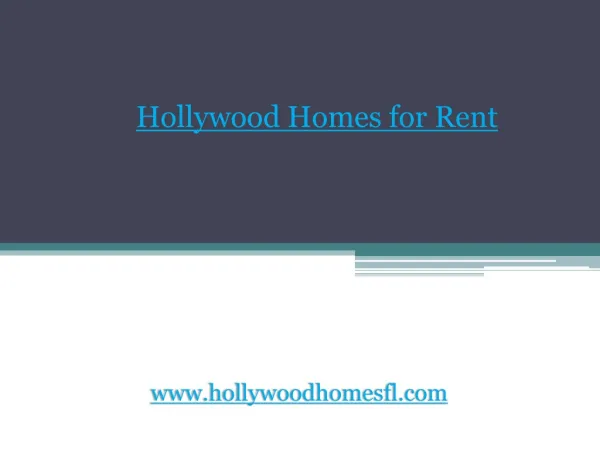 Hollywood Homes for Sale