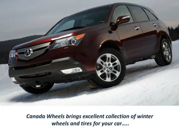 Get Branded Winter Tires and Wheel Rims in Canada
