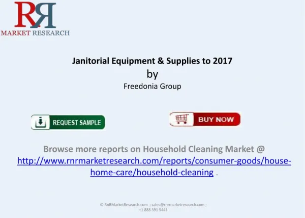 New Report Janitorial Equipment Supplies Market 2017