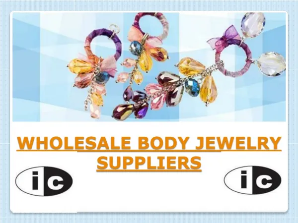 Wholesale Body Jewelry Suppliers