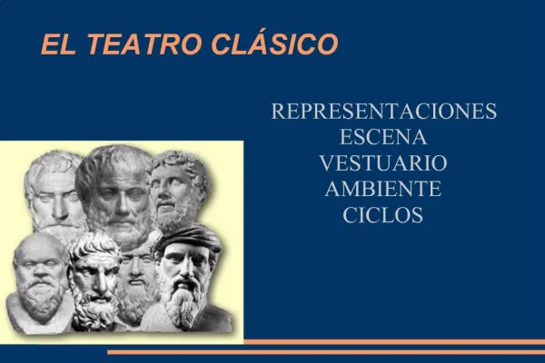 EL TEATRO CL SICO