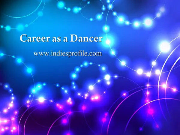 Career as a Dancer